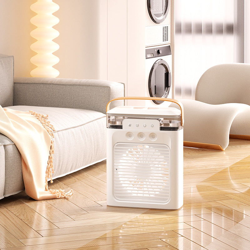 New 3-Hole USB Mist Fan with Night Light (Mini)