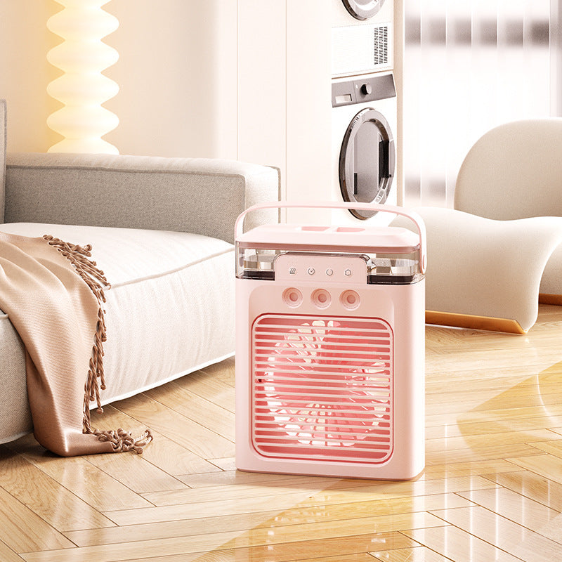 New 3-Hole USB Mist Fan with Night Light (Mini)