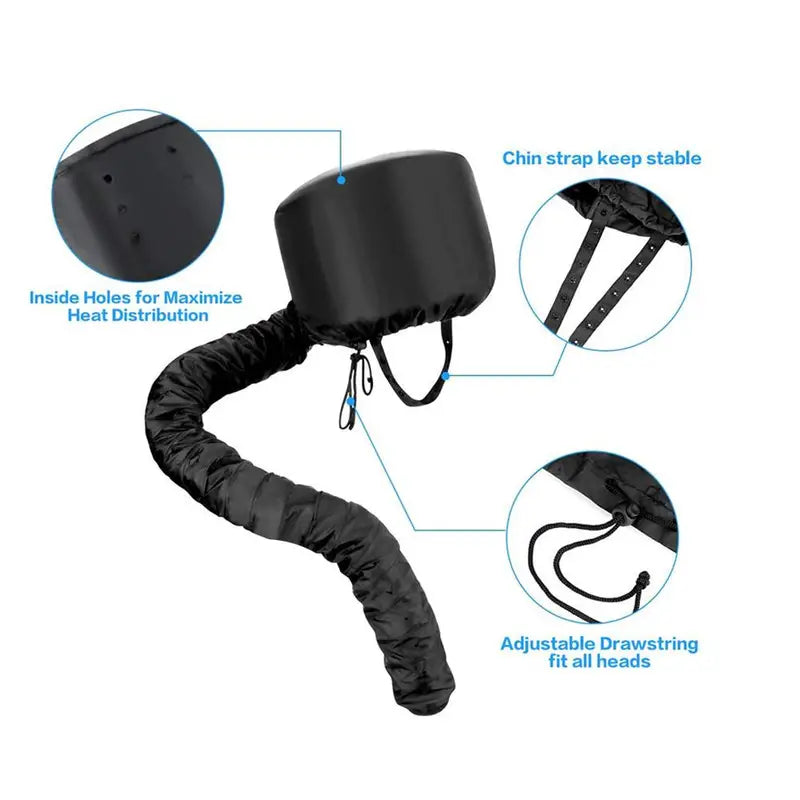 Portable Adjustable Drying Cap for Women